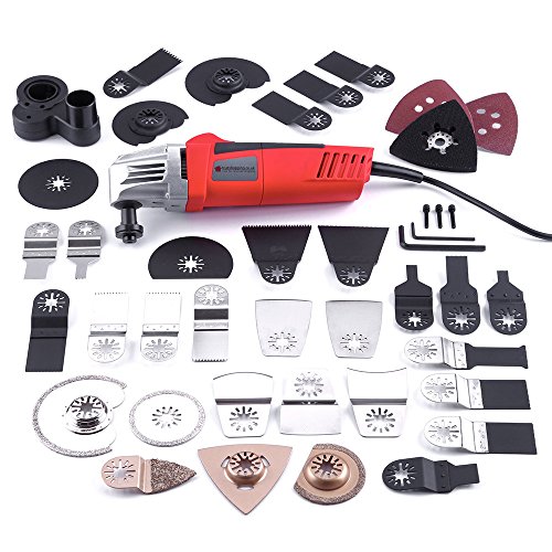 Trueshopping NEW TRUESHOPPING 260W OSCILLATING MULTI COMBO TOOL WITH FULL ACCESSORY PACK - SANDS, CUTS, AND SCRAPES WOOD, PLASTIC, TILES AND METAL.