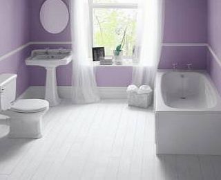 Trueshopping Traditional 1700mm Standard Bathroom Suite Bath