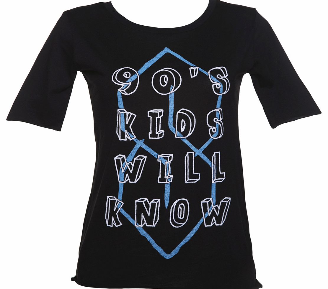 Ladies 90s Kids Will Know Scoop Neck T-Shirt