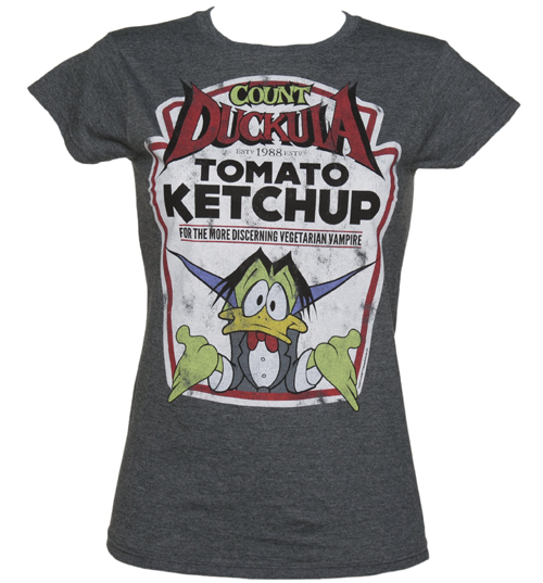 Ladies Count Duckula Ketchup T-Shirt