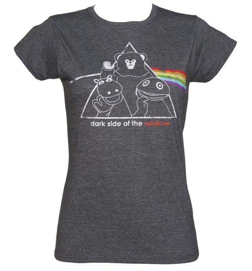 TruffleShuffle Ladies Dark Side Of Rainbow T-Shirt