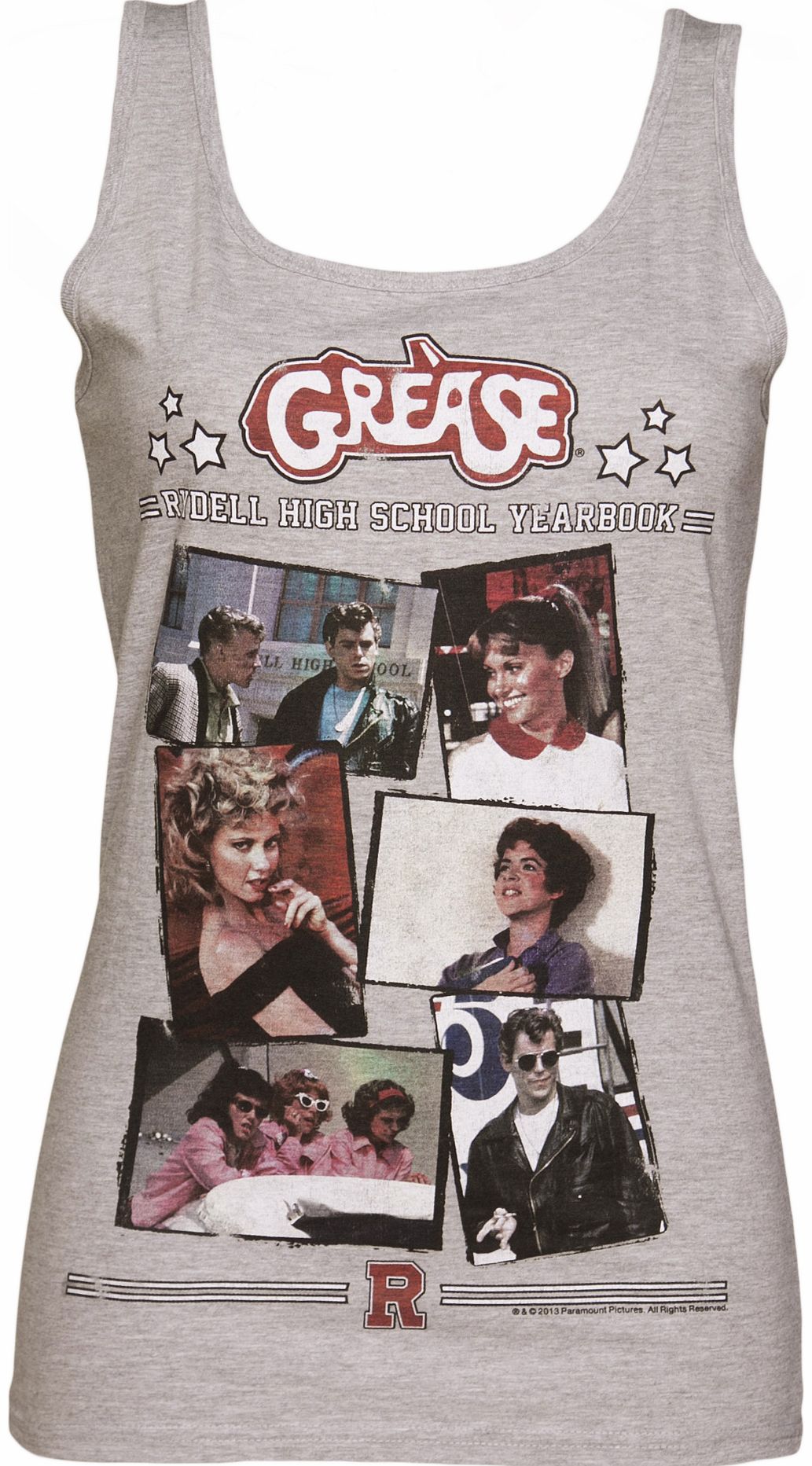 Ladies Grease Rydell High Yearbook Tank Vest