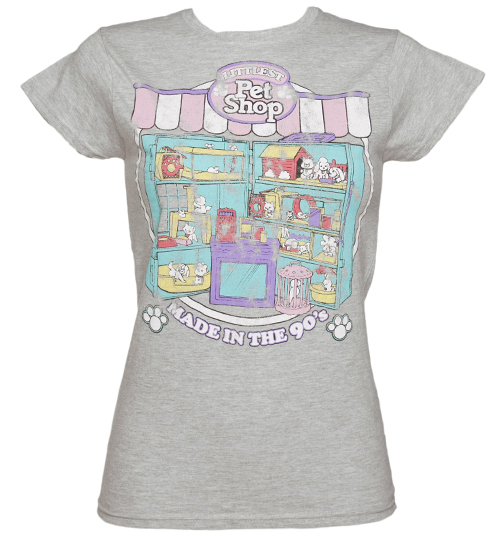TruffleShuffle Ladies Grey Littlest Pet Shop T-Shirt