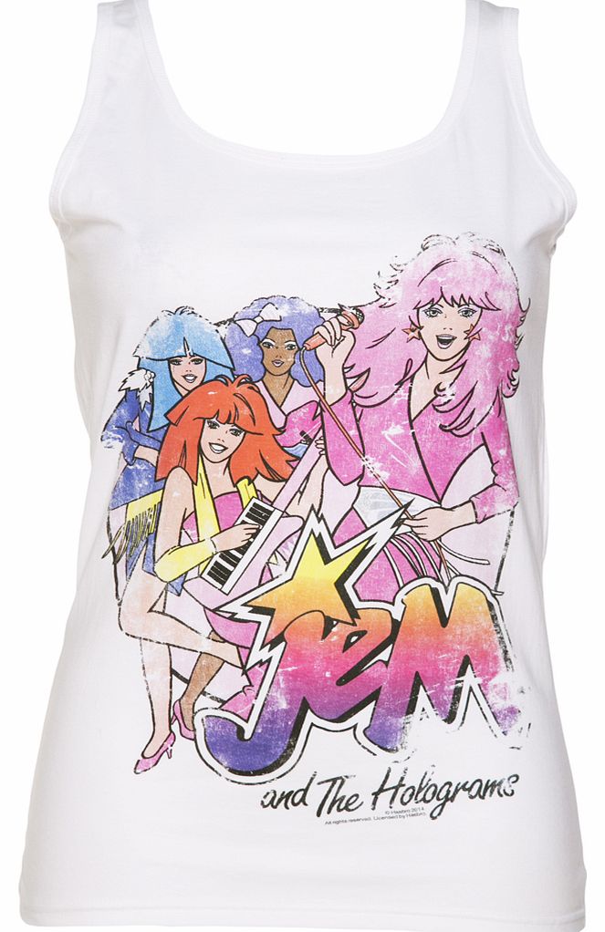 Ladies Jem And The Holograms Band Vest
