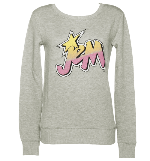 Ladies Jem and The Holograms Logo Sweater