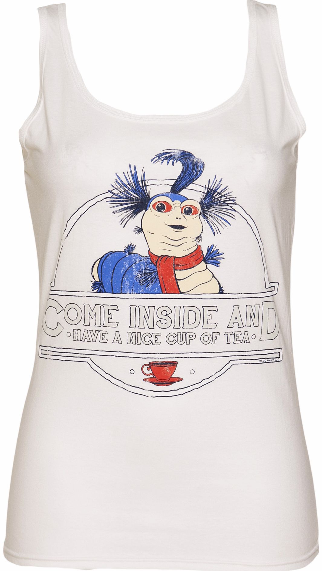 Ladies Labyrinth Worm Cup of Tea Vest