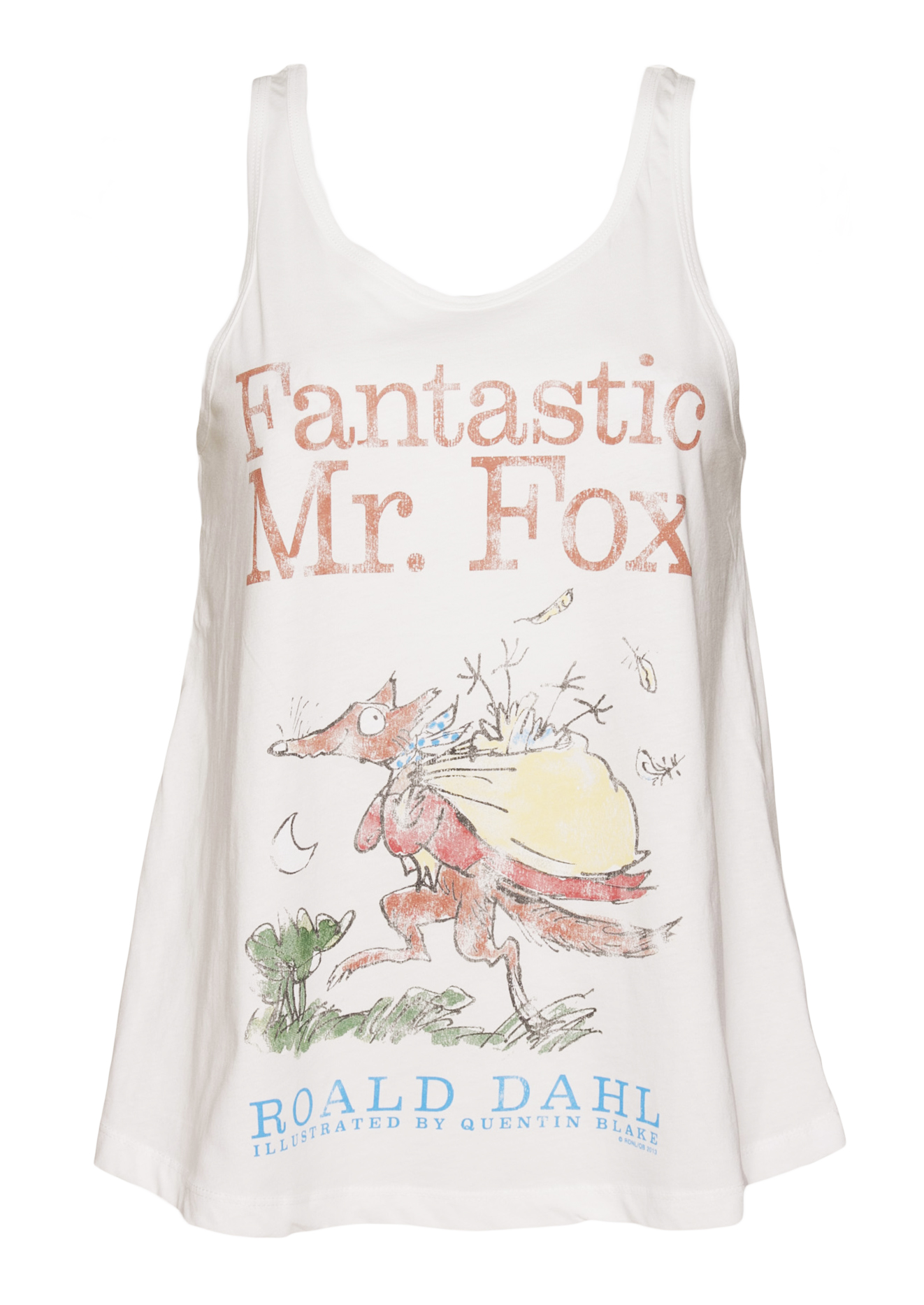 Ladies White Roald Dahl Fantastic Mr Fox Swing