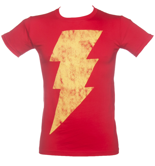 Mens Lightning Flash Shazam T-Shirt