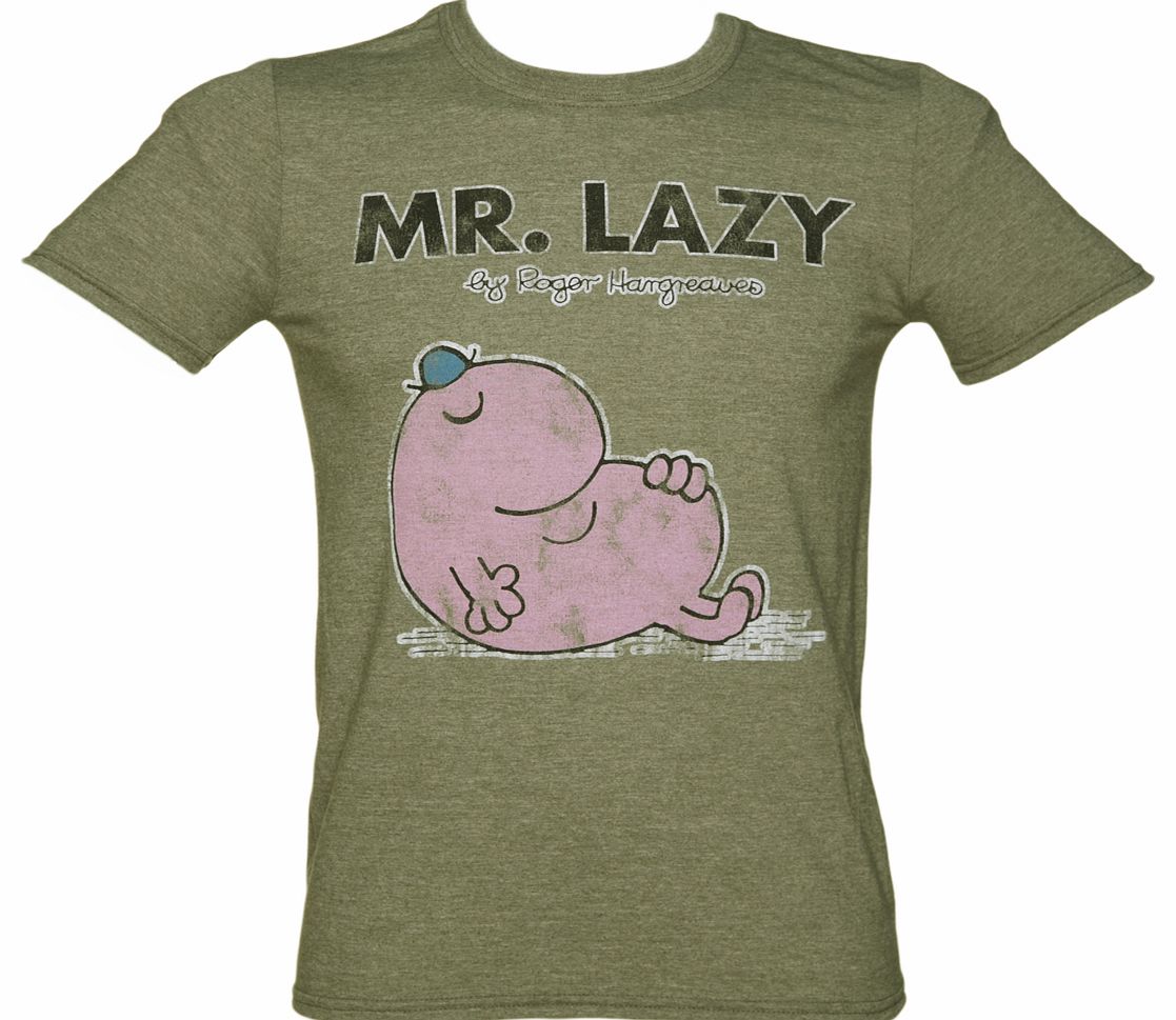 Mens Mr Lazy Mr Men T-Shirt