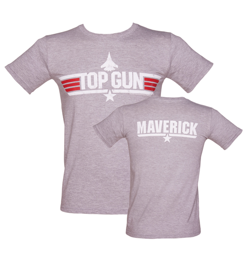 Mens Sport Grey Top Gun Maverick T-Shirt