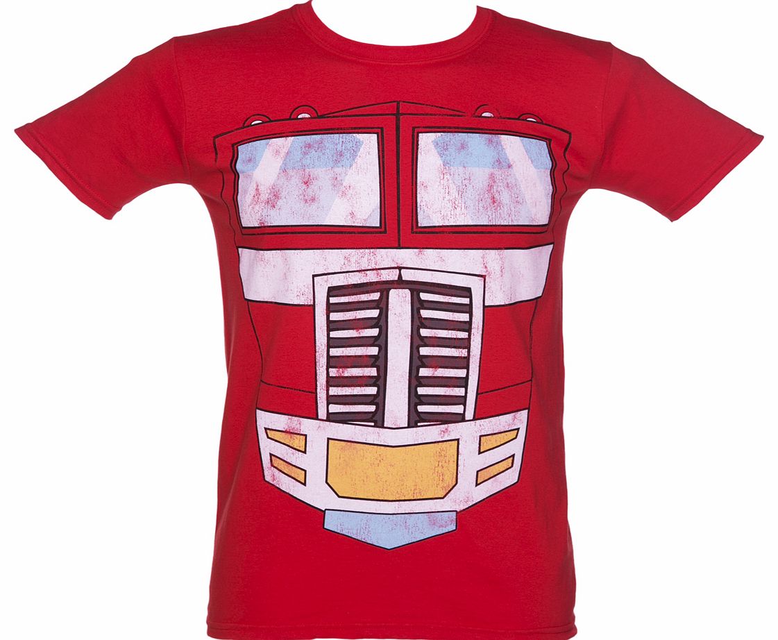 Mens Transformers Optimus Prime Body T-Shirt
