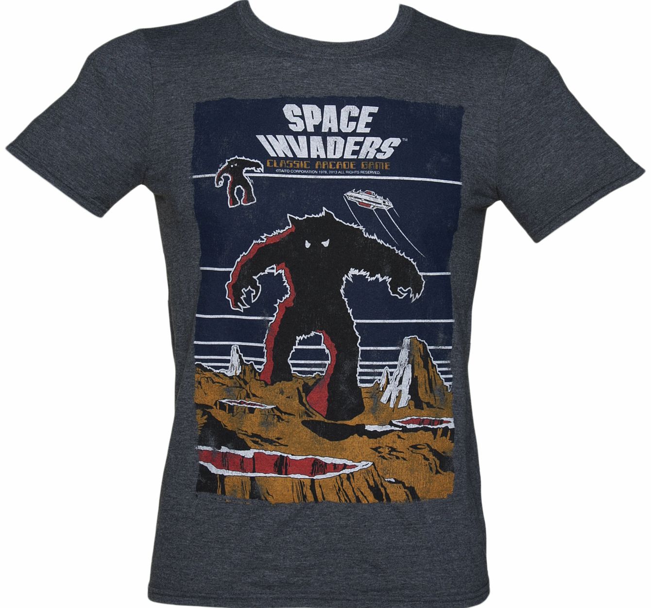 Space Invaders Arcade Graphics T-shirt des hommes