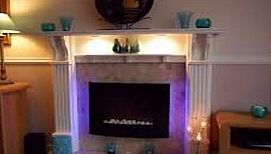 TruFlame 2016 7 Colour Changing LED Wall Mounted Electric Fire