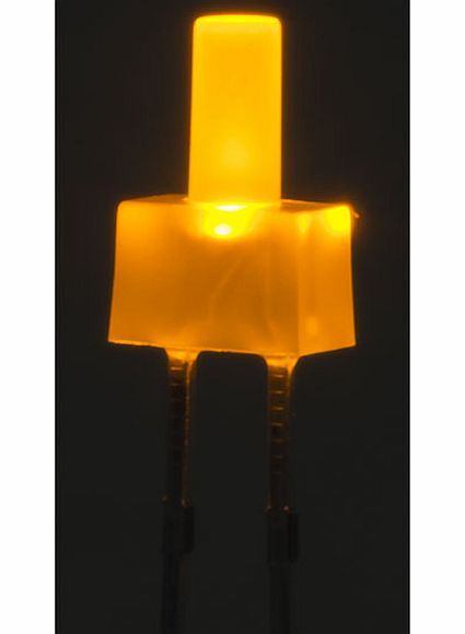 TruOpto 2mm 12V Tower LED Yellow 68mcd Diffused
