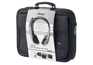 trust 15.4 Notebook Bag and Headset BB-2300p - Ref. 15855
