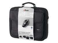 Trust 15.4 NoteBook Bag and Optical Mouse Bundle BB-1150p