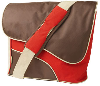 trust 15.4 Street Style Messenger Bag (brown/red) - Ref. 15852