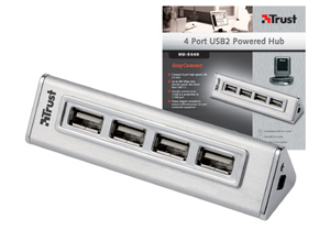 Trust 4 Port Powered USB2 Hub - 4 Port - Ref. 14790