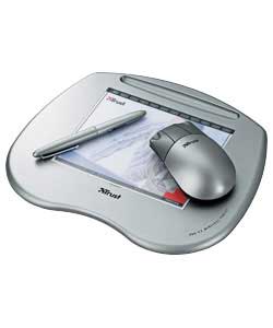 Trust 6 x 8 Graphics Tablet with Pen and Mouse