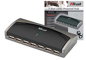 Trust 7 Port USB 2 Powered Hub HU-5770 - 14525 - BLOW OUT DEAL