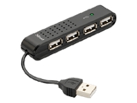EasyConnect 4 Port USB2 Mini Hub HU-4440p - hub - 4 po