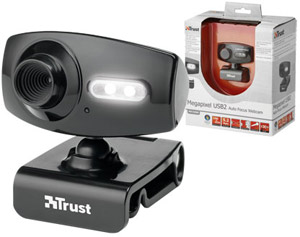 Trust Megapixel USB2 Auto Focus Webcam WB-6300R - Ref. 15279