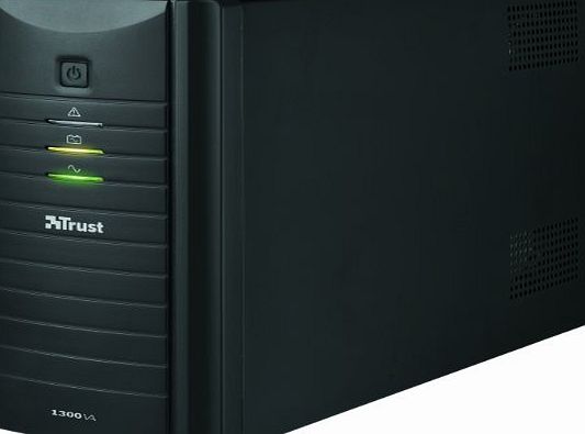 Trust Oxxtron 1300 VA UPS, 230 V Power Supply Unit for PC - Black