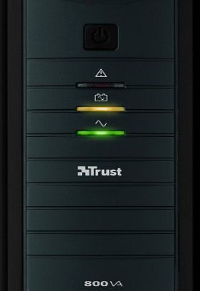 Trust Oxxtron 800VA UPS, 230 V Power Supply Unit for PC - Black