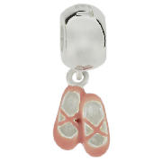 Cutie Sterling Silver Pink Ballet Shoes