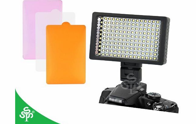 160 LED HD-160 Dimmable Ultra High Power Panel Digital Camera / Camcorder Video Light, LED Light for Canon, Nikon, Pentax, Panasonic,SONY, Samsung and Olympus Digital SLR Cameras