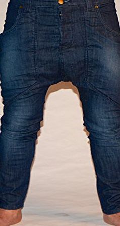 TTC Drop Crotch Denim Trousers Denim Side Pocket Designer (36``waist)