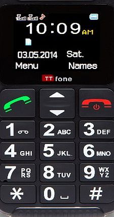 TTfone Dual 2 (TT59) Basic Simple Senior Mobile Phone with Big Buttons, SOS Button, Large Display, Dual Sim