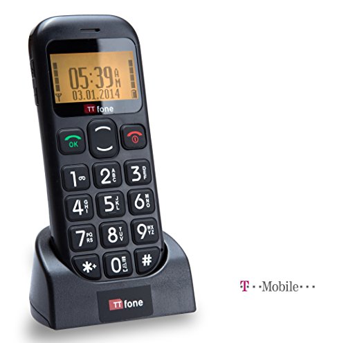 Jupiter Pay As You Go Big Button Easy Senior Mobile Phone Prepay (T-Mobile with 10 Credit)