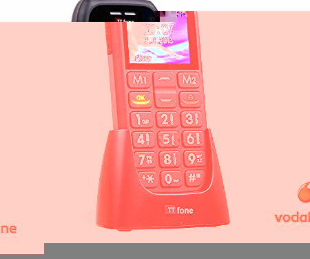 TTfone Mars TT400 - Vodafone Pay As You Go - Pre-Pay - PAYG Big Button Mobile Phone