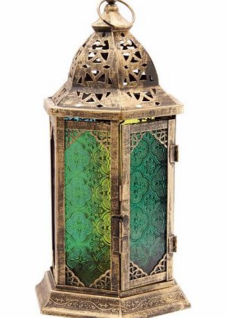 Moroccan Style Lantern with Abstract Pierced Fretwork. A perfect gift for that Birthday Gift, Christmas Present or Fathers day gifts etc...