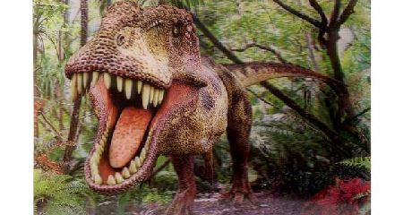 Tyrannosaurus Rex in the Jungle 3D Picture. A perfect gift for that Birthday Gift, Christmas Present or Fathers day gifts etc...
