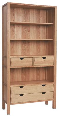 Tucan Alba Bookcase with 4 Drawers