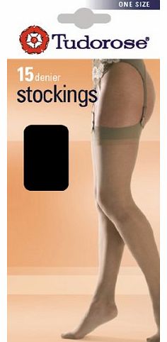 Tudorose 15 Denier Stockings, One Size - Chiffon
