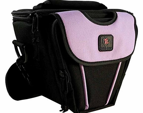 ZipNGo holster / telescopic style / Top-loader case amp; Lens cloth for ddigital SLR cameraL colour: Purple / compatible with (Sony Alpha a100, a200, a290, a390, a330, a500, a550, a700, a850
