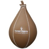 Turner Sports Geniune Cowhide Leather Speedball Punching Ball and Swivel, Natural