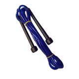 Turner Sports Nylon Skipping Rope Speed Ropes with Plastic Handles Blue