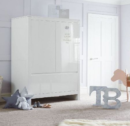 Tutti Bambini Sovereign Wardrobe-High Gloss White