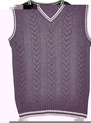 Tuzama Vansky Kids Boys Vest Sweater Knitting Pattern V Neck Waistcoat Black 9-10 years
