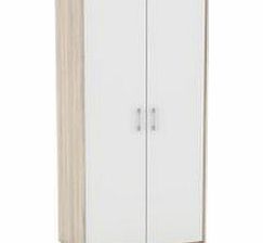 Tvilum Ella White Oak Effect 2 Door Wardrobe