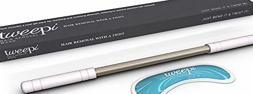 Tweepi Hair Removal Wand- With Upper Lip Shaped Cool Gel Pack for Numbing and Soothing Aftercare