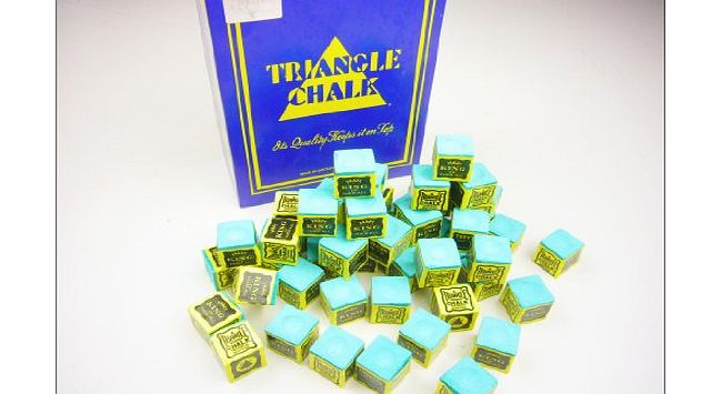 Tweeten 12 Pieces Green KING TRIANGLE Snooker amp; Pool Chalk - Worlds Most Popular Chalk!