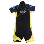 Wetsuit Shortie Kids age 5/6 Yellow