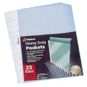 A4 Heavy Duty Punched Pockets
