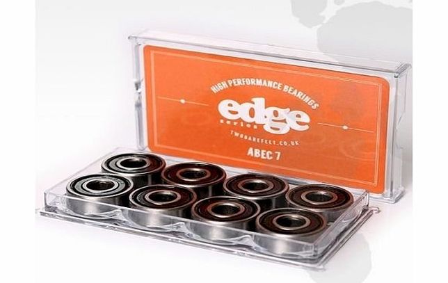 8 x ABEC 7 or 9 BEARINGS for skateboard edge cruiser by TWO BARE FEET (ABEC 7)