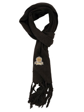 Charcoal Ribbed Rush Scarf